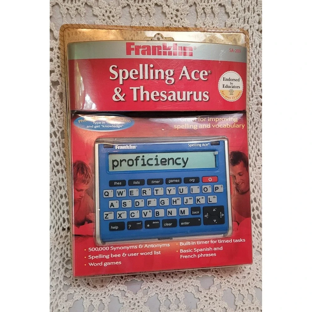 NEW Franklin Electronic Spelling Ace SA-209, Spelling Corrector w/ Thesaurus
